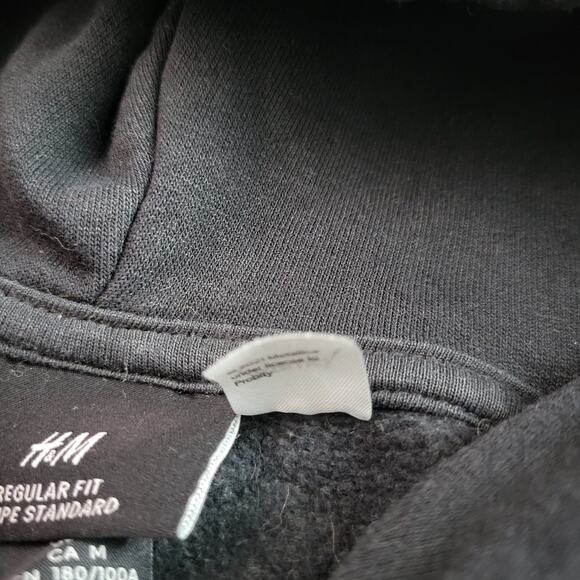 H&M Metallica In Vertigo You Will Be Hoodie Mens M Black Fleece Sweatshirt - Picture 9 of 10